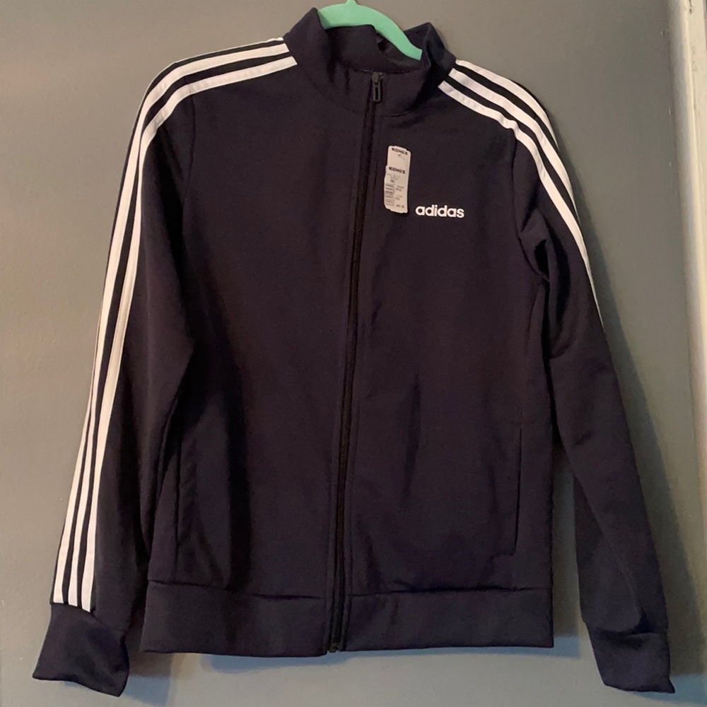 Dark Blue Adidas zip-up